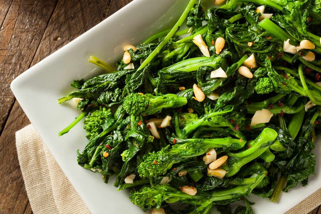 Homemade Sauteed Green Broccoli Rabe