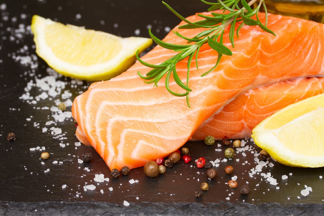 Preparing Salmon Steak