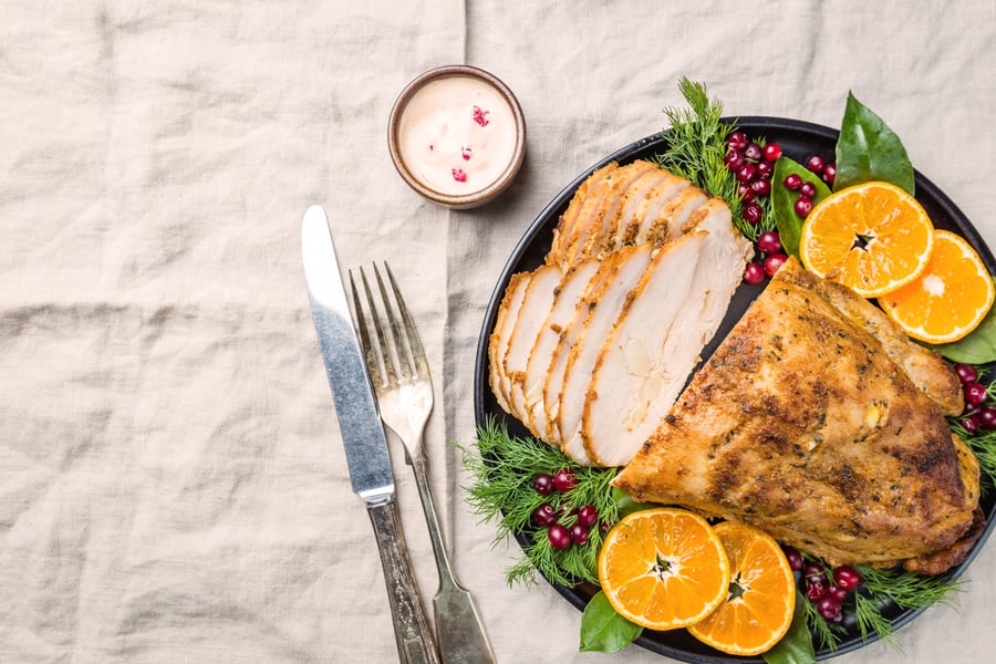 Roasted turkey breast