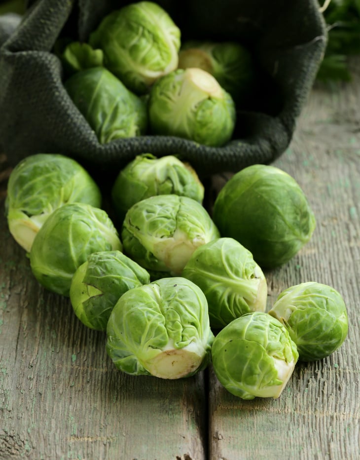 Fresh Raw Green Brussel Sprouts