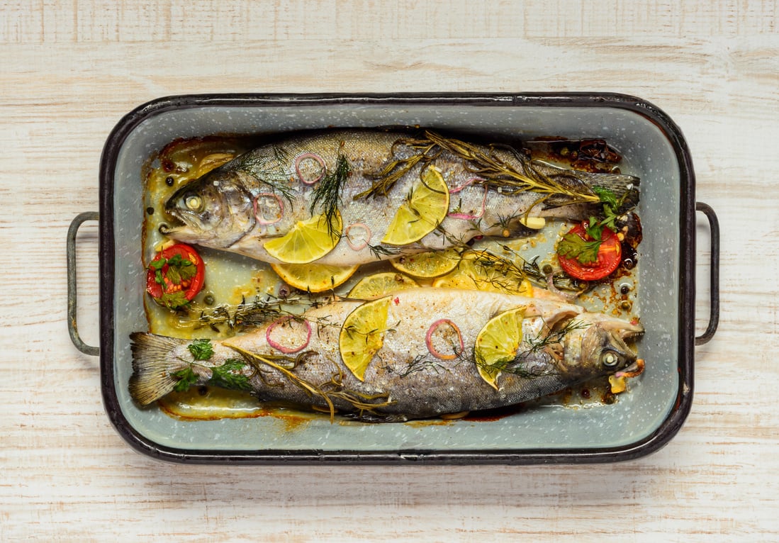 Baked Trout Fish