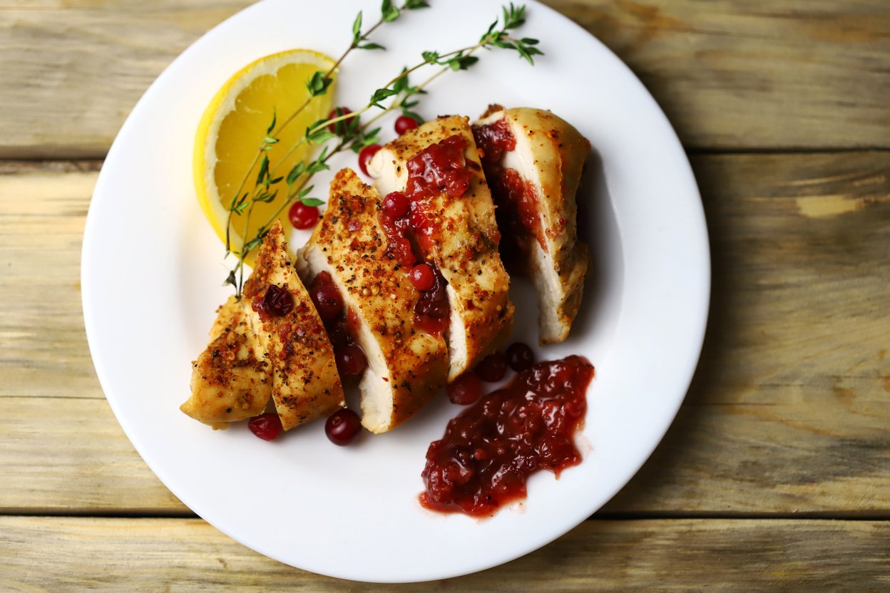 Turkey Fillet with Cranberry Sauce 