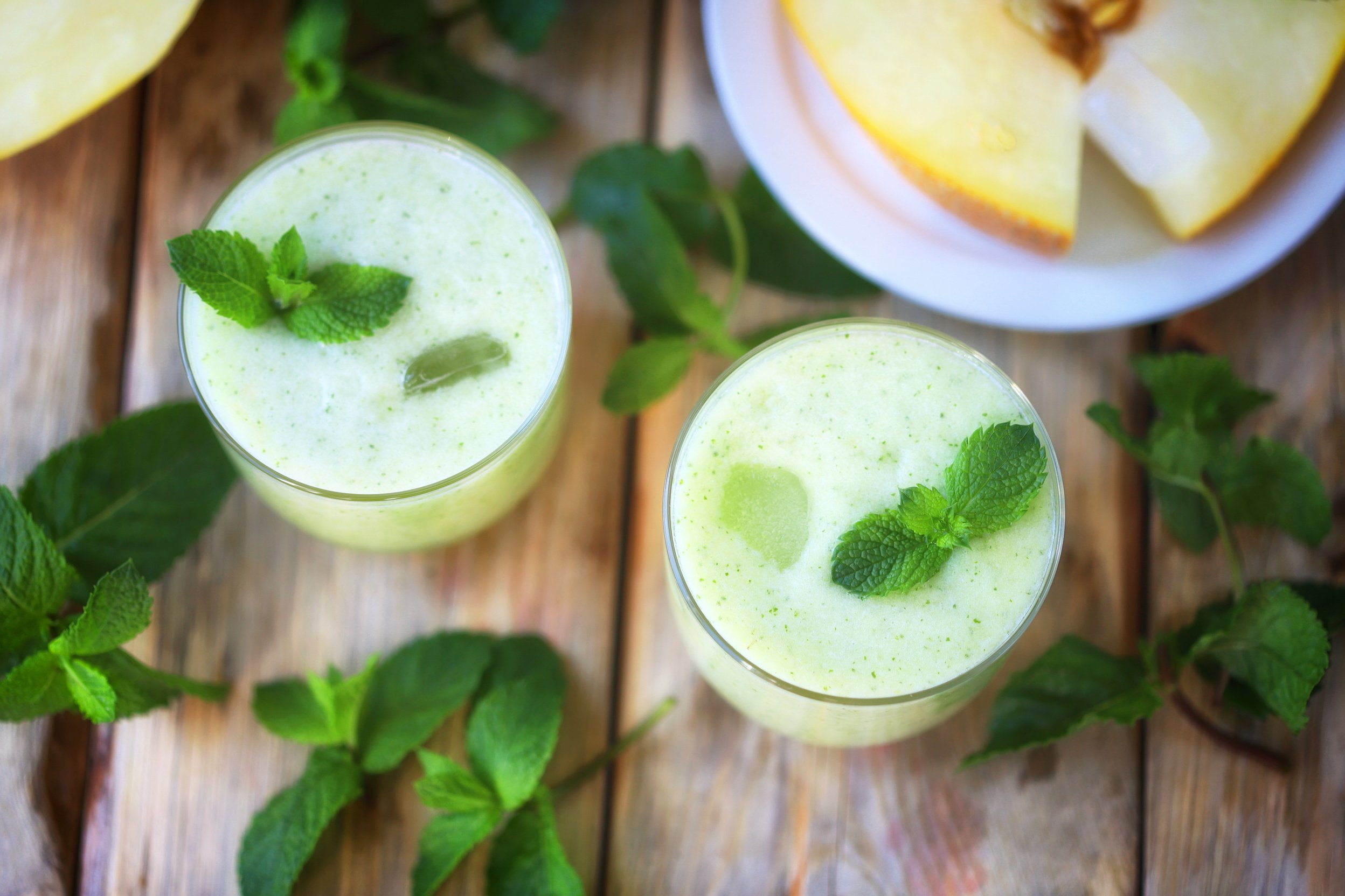 Melon Mint Smoothies