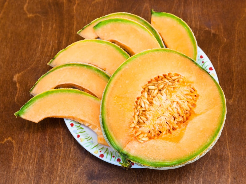 Ripe Sicilian Cantaloupe Melon 