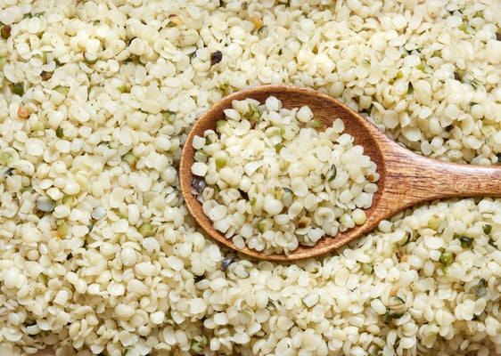 Hemp Seeds Close up